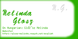 melinda glosz business card